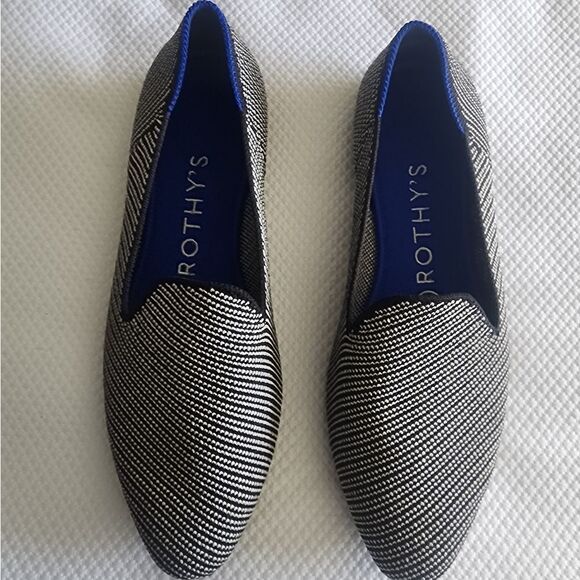 Rothy\'s Black and White Loafers Slip-Ons main image 3